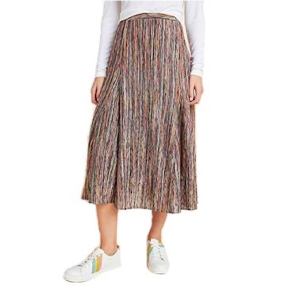 Maeve Freya Multicolored Midi Skirt
